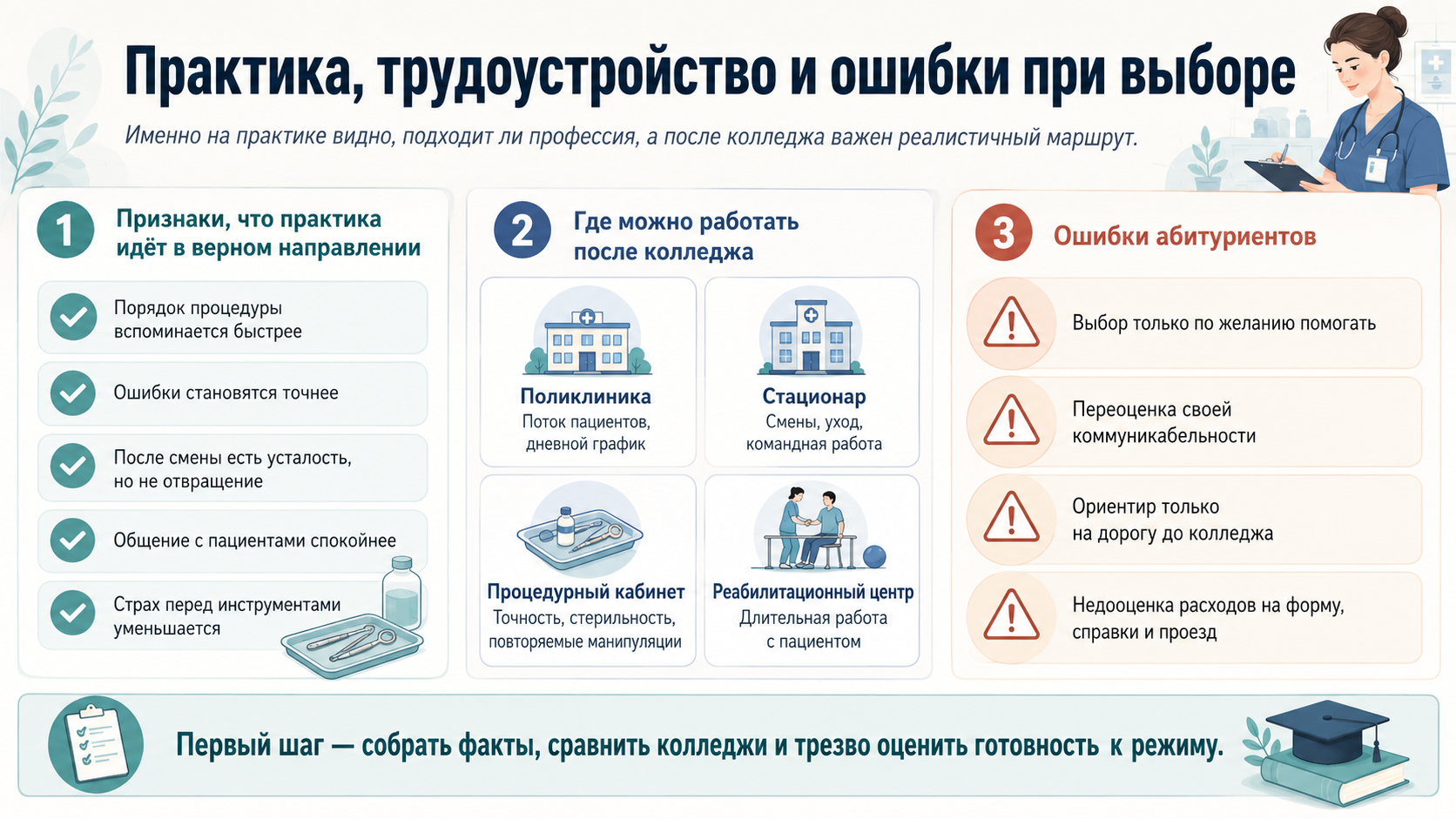 Практика: где видно, подходит ли профессия